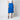 1970s Hermès French Blue Pleated Skirt with Leather Belt Detail