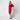 1960s French Couture Red Wool Applique Dress Suit