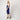 1950s Selfridges Midnight Blue Chiffon Beaded Dress