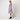 1950s Sambo Fashions Purple and White Silk Shirtwaister Dress