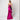 2015 Lanvin Fuchsia and Black Evening Dress with Train