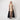1990s Fabrice Black Satin Gown with Rose Gold Sequin Front
