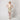 1990s Fabrice Cream Beaded and Lace Strapless Dress
