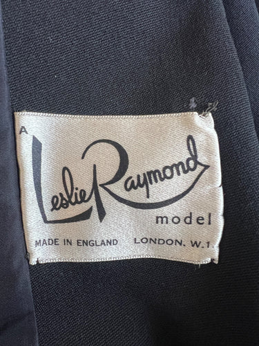 ARCHIVE - 1950s Leslie Raymond for Cresta Wool and Velvet Riding Style Coat