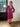 ARCHIVE - 1960s Biba Crepe Fuchsia Long Sleeve Dress
