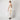 1990s Alfred Angelo Off White Raw Silk Dress with Tulle Bodice