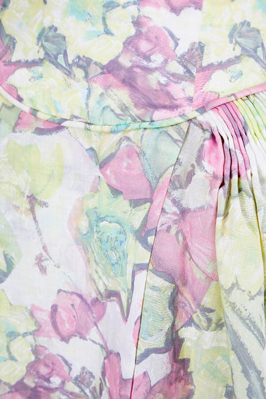 ARCHIVE - 1988 Runway Documented Karl Lagerfeld Floral Marie Antoinette Dress