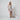 2020 Philosophy White Floral Polka Dot High Low Dress with Train