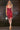 ARCHIVE - 2005 Runway Gucci Red Silk Backless Dress with Chiffon Inserts
