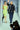 1997 Runway Documented Versace Lime Green Embellished Dress