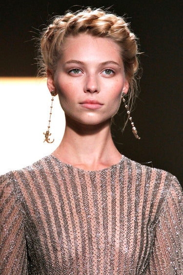 ARCHIVE - 2012 Valentino Runway Documented Heavy Beaded Gold Maxi-Dress