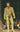 1989 Junior Gaultier Gold Lamé Lace-Up Trouser