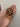 1960s Large Iridescent Amber Floral Brooch
