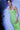 1997 Runway Documented Versace Lime Green Embellished Dress