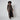 1990s Tomasz Starzewski Brown Grey Boucle Wool Long Coat