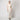 1990s Alfred Angelo Off White Raw Silk Dress with Tulle Bodice