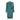 1980s Caroline Charles Emerald Green Floral Wrap Dress
