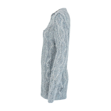 ARCHIVE - 2020 Ermanno Scervino Grey Alpaca Wool Jewelled Jumper