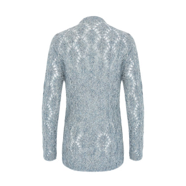 ARCHIVE - 2020 Ermanno Scervino Grey Alpaca Wool Jewelled Jumper