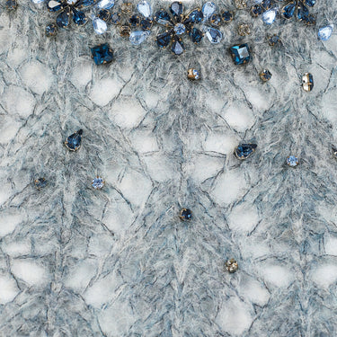 ARCHIVE - 2020 Ermanno Scervino Grey Alpaca Wool Jewelled Jumper