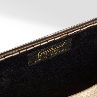 ARCHIVE - 1960s Goubaud de Paris Gold Metal Clutch Bag with Scallop Flap