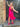 1990s Fuchsia Silk Halter-Neck Midi Dress