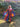 1970s Jean Varon Rainbow Maxi-Dress with Angel-Sleeves