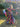 1970s Jean Varon Rainbow Maxi-Dress with Angel-Sleeves