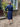 ARCHIVE - 1940s Minx Mode Navy Patriotic Dress With Checkered Ribbon