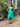 1980s Bees Knees Emerald Green Strapless Dress