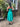1980s Bees Knees Emerald Green Strapless Dress