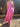 ARCHIVE - 1990s Ralph Lauren Pink Silk Maxi Dress with Crystal Straps
