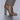 2009 Runway Documented Saint Laurent Silver Leather Cage Boots