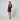 1990s Katharine Hamnett Viscose Black and Silver Mini Dress
