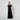 1930s Couture Layered Black Lace Maxi Dress