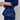 ARCHIVE - 1960s Royal Blue Silk Satin Pleated Handbag