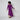 2000 Christian Lacroix Couture Purple Textured Skirt Suit