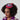1950s Pink & Purple Ribbonwork Veiled Hat Topper