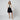 ARCHIVE - 1985 Runway Chanel Black Double Tiered Wool Mini Skirt; ARCHIVE - Fall 1983 Chanel Black Cashmere Cardigan with Satin Trim