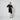 1980s Eavis and Brown Couture Black Beaded Flapper Style Dress