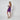2011 John Galliano for Christian Dior Runway Purple Chiffon Mini Dress