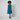 2008 Christian Dior by John Galliano Teal Silk Chiffon Dress