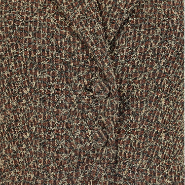 1940s Lilli Ann Brown Tweed Skirt Suit with Black Velvet Trim