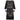 1920s Black Satin and Tulle Lace Flapper Dress