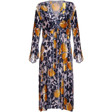ARCHIVE: 1920s Burnout Panne Silk Velvet Flapper Dress & Jacket