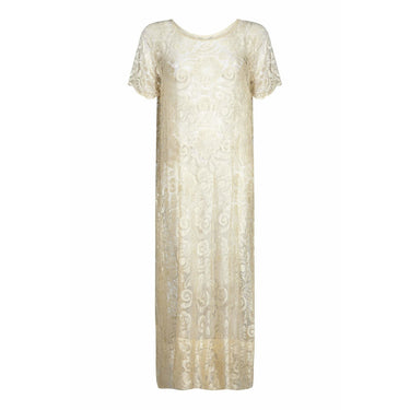 ARCHIVE - 1920s Cream Lace Bridal Dress