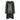 1920s Black Georgette Flapper Dress
