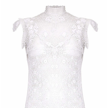 ARCHIVE - 1920s White Handmade Irish Crochet Lace Bridal Dress