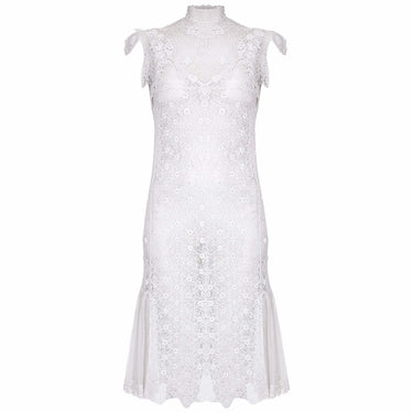 ARCHIVE - 1920s White Handmade Irish Crochet Lace Bridal Dress