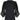 ARCHIVE - 1930s Black Silk Crepe Gown With Kimono Style Embroidered Soutache Sleeves